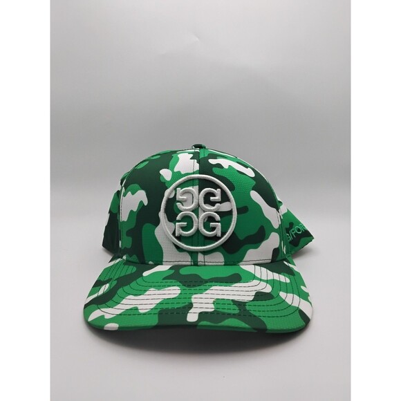 G-Fore Limited Edition Zyn Rewards Spearmint Green White Camo Snapback Golf Hat - Picture 1 of 4